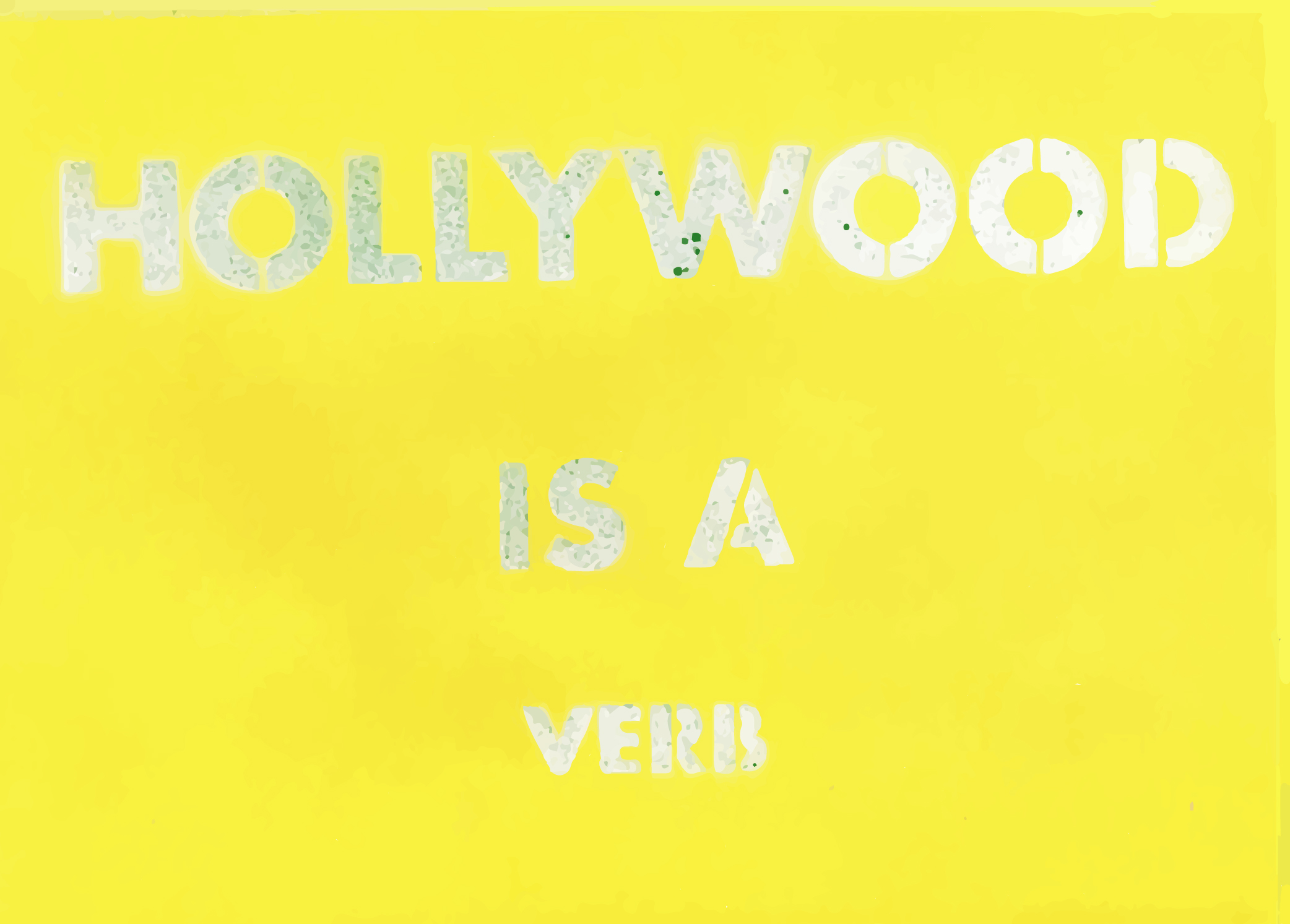Edward Ruscha: Hollywood Is A Verb. 1979